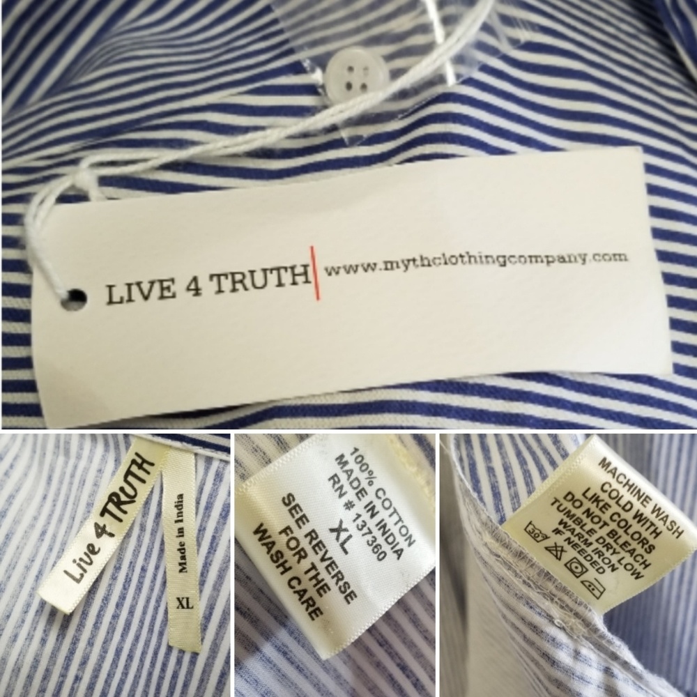 🆕️⬇️🎉HOST PICK🎉 LIVE 4 TRUTH Asymmetrical Stripe Shirt - Picture 8 of 8